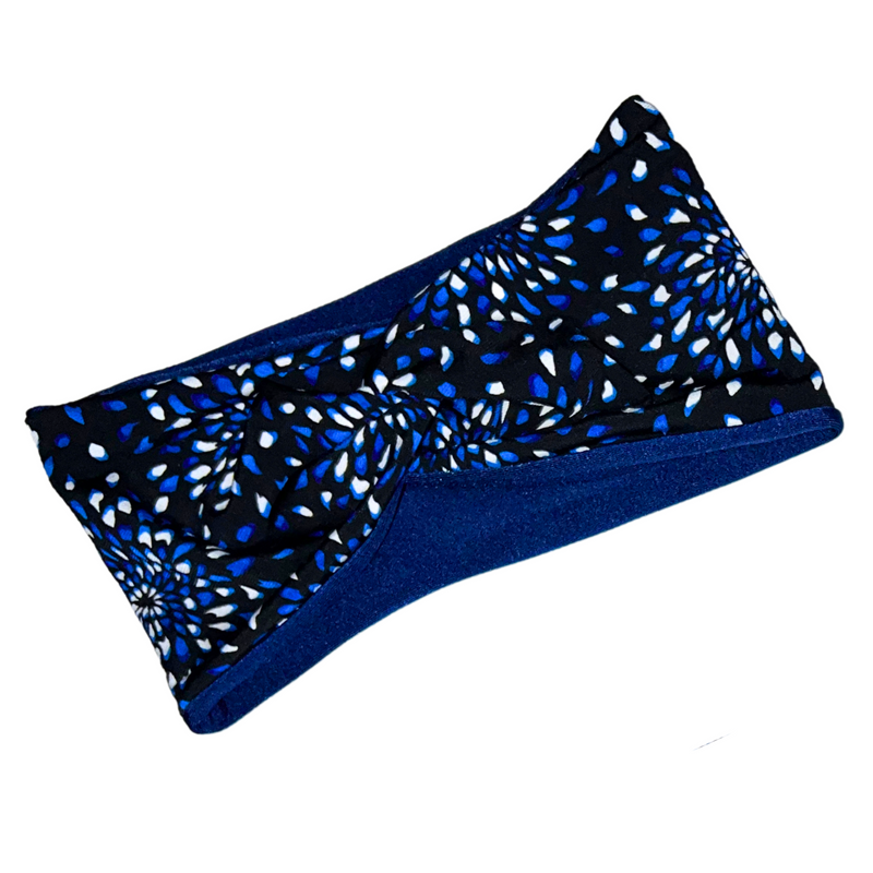 BLUES Wide Lycra Satin-lined Headband