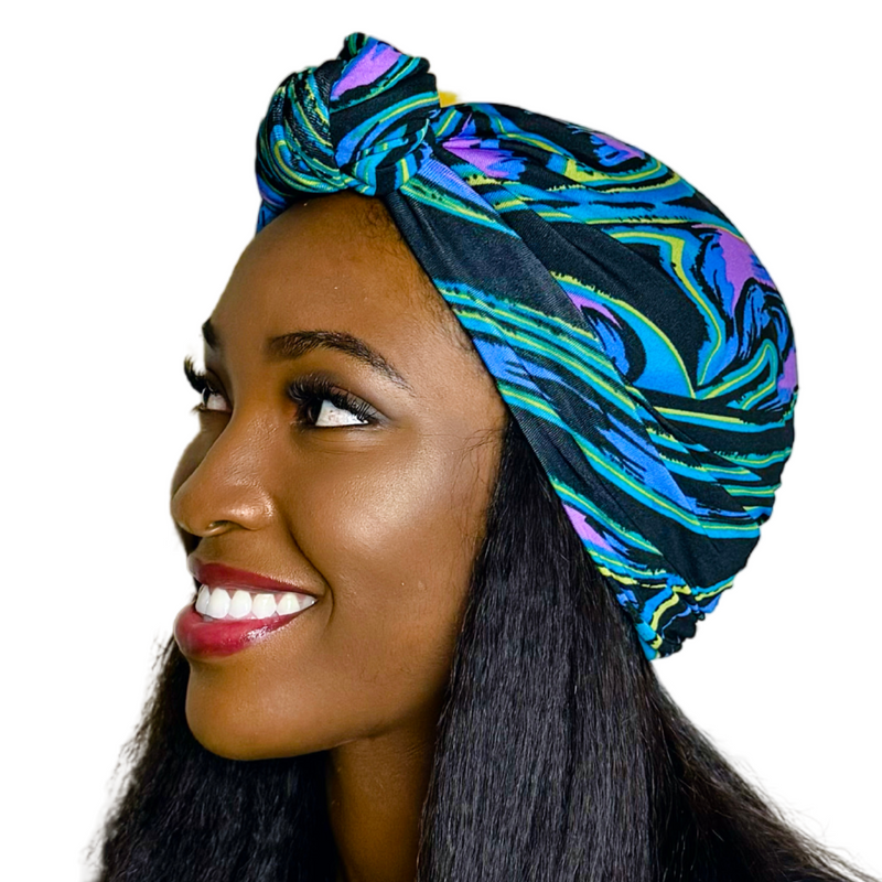 TECHNO Satin-Lined Pre-tied Headwrap