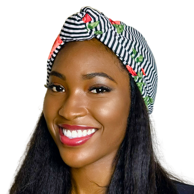 PARIS Satin-Lined Pre-tied Headwrap