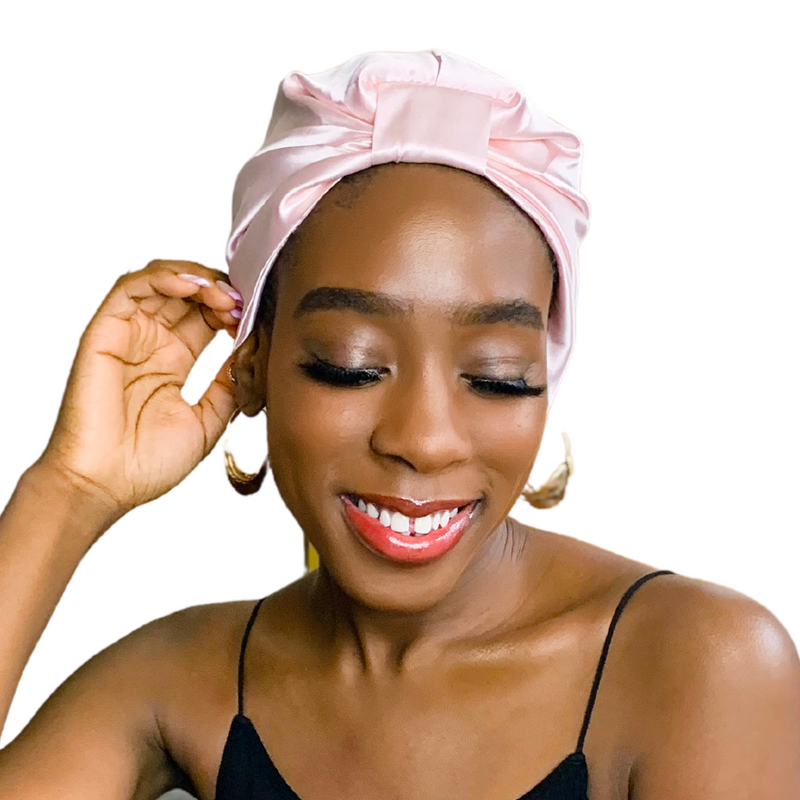 Satin Sleep Turban ROSE