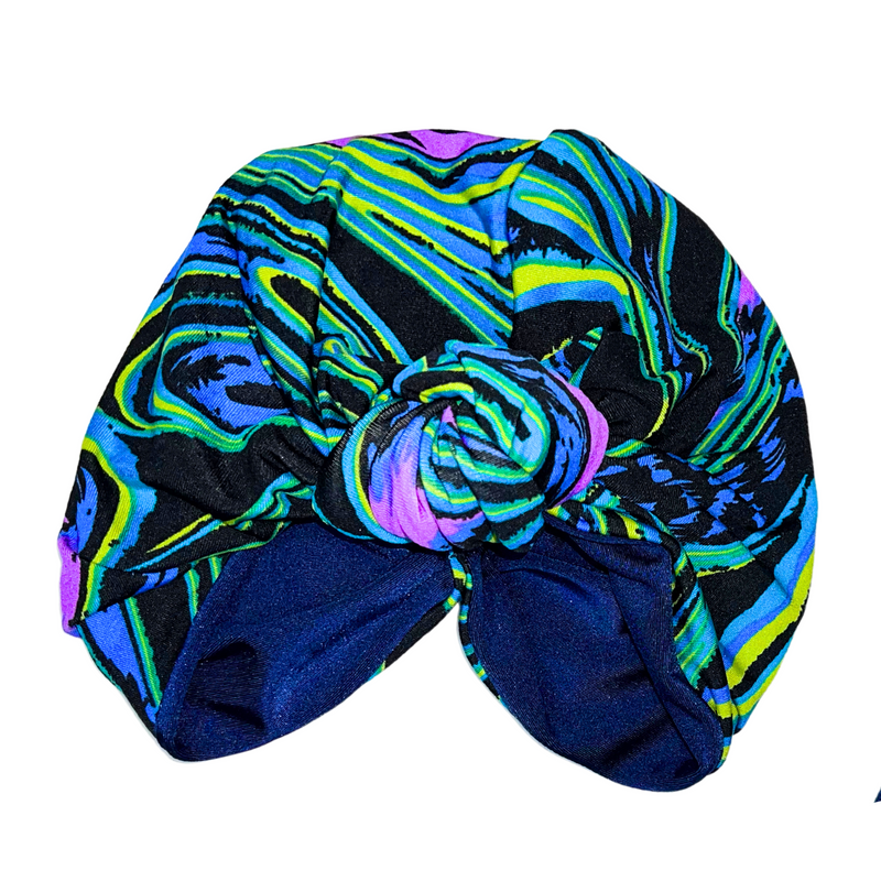 TECHNO Satin-Lined Pre-tied Headwrap