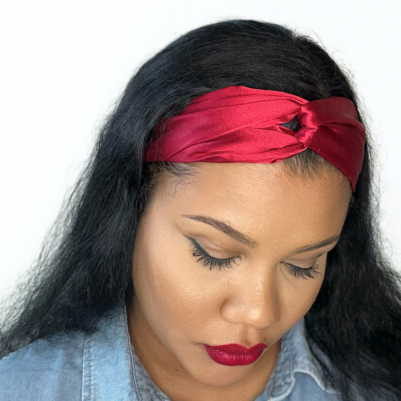 PLUM Satin Twist Headband